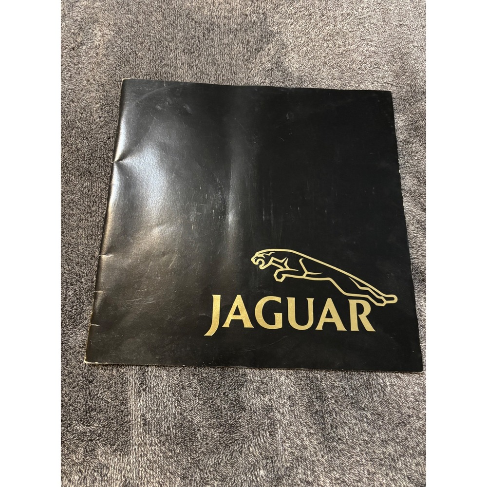 Vintage 1985 Jaguar Series III XJ6 Sales Brochure Original 1984 Print Black Gold